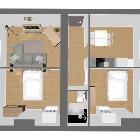 Suite Double Fabriques, 2 Bedrooms, Central, Parking Nearby, Self Checkin Nancy Extérieur photo